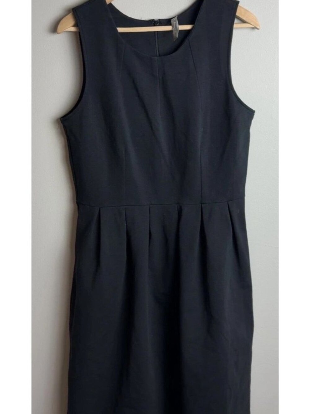 Hanna Andersson Girls Black Sleeveless A-Line Dress Size 12 Pockets Child Kid